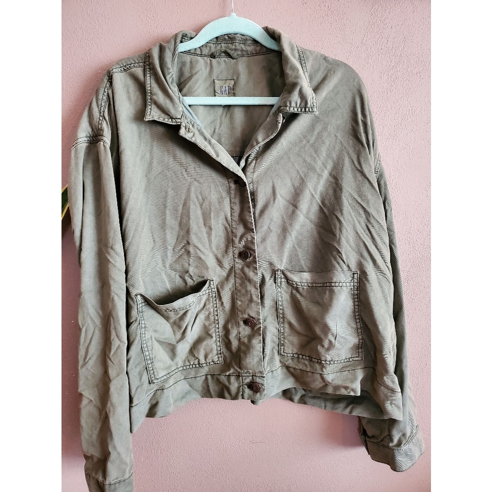 Olive Green Lightweight Jacket Gap